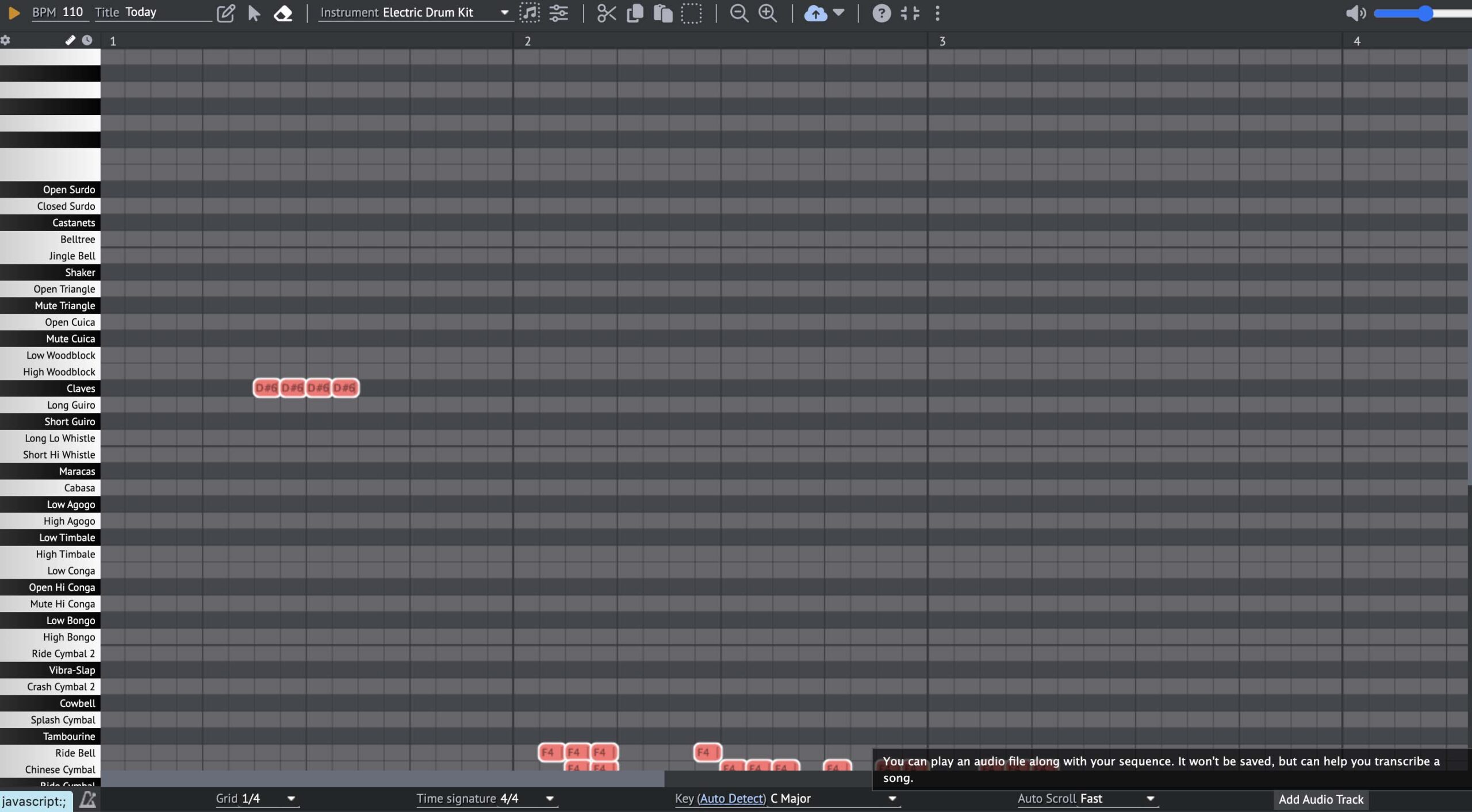 OnlineSequencer Browser Music Tool